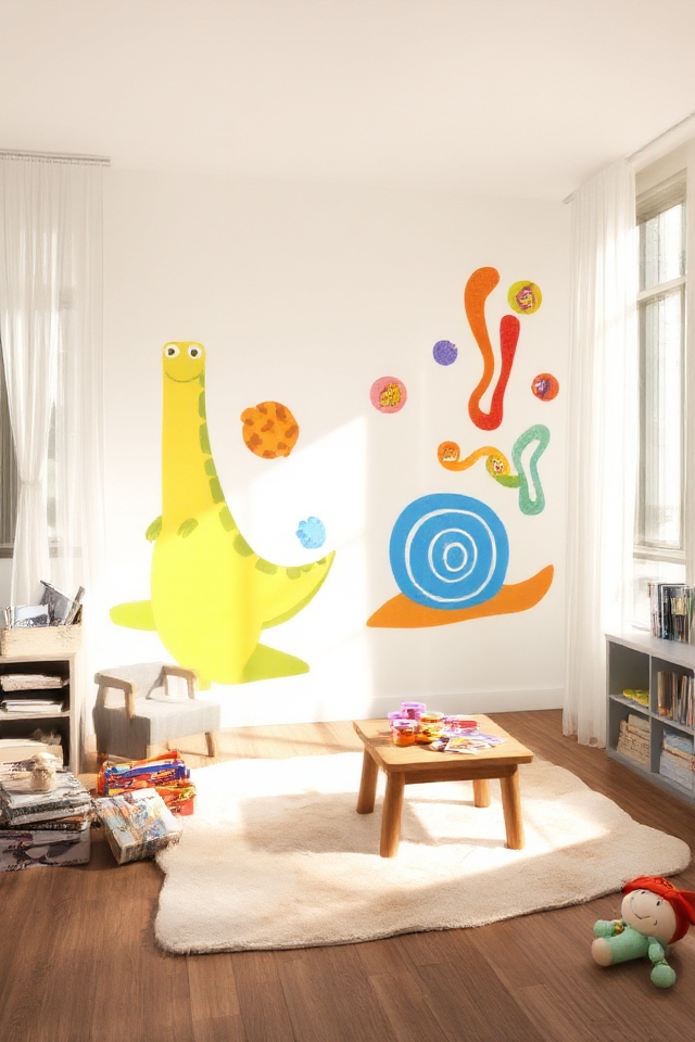 vibrant playful wall decals
