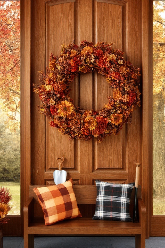 vibrant seasonal wreath colors
