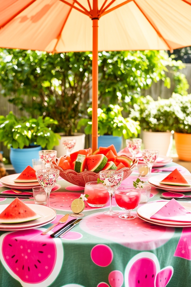 vibrant summer watermelon decor
