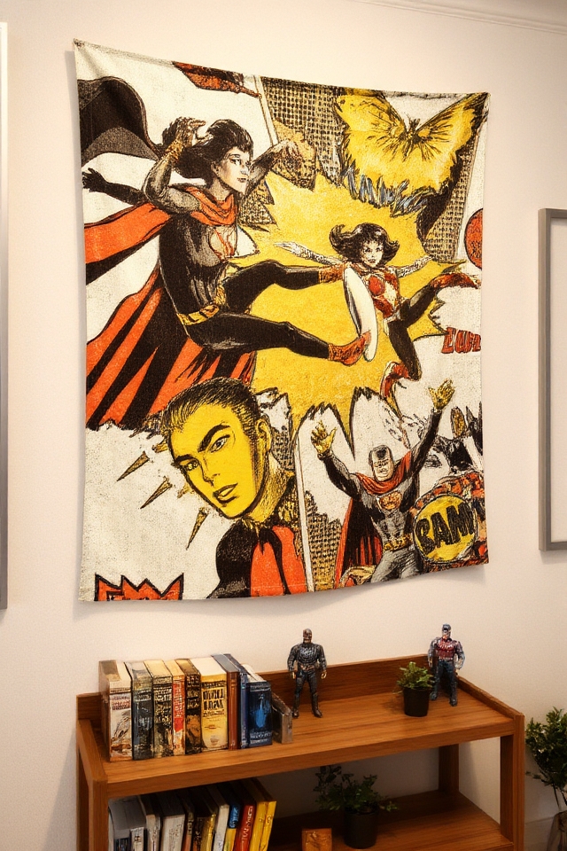 vibrant textile wall decor
