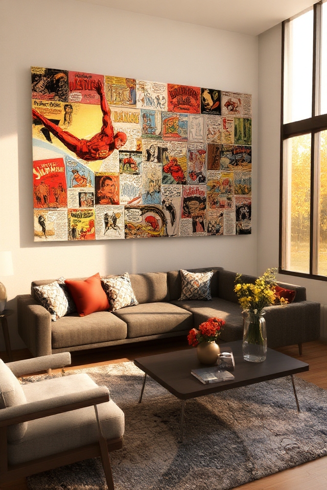 vintage comic book decor