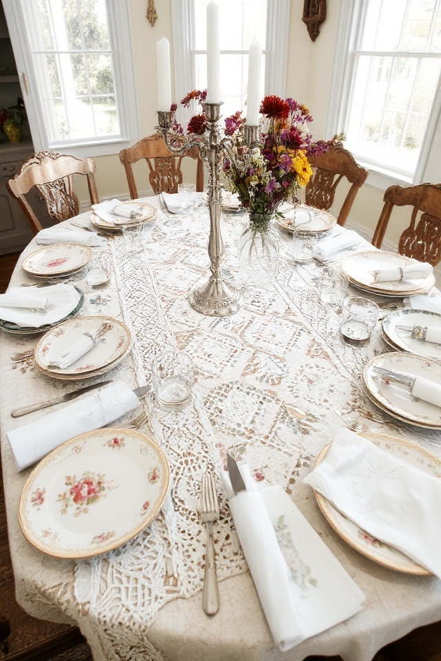 vintage dishware for charm
