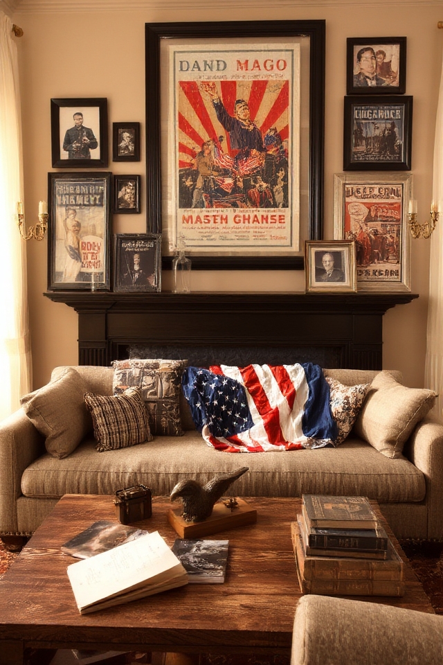 vintage patriotic wall decor