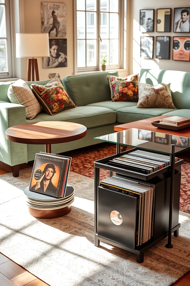 vinyl record side tables