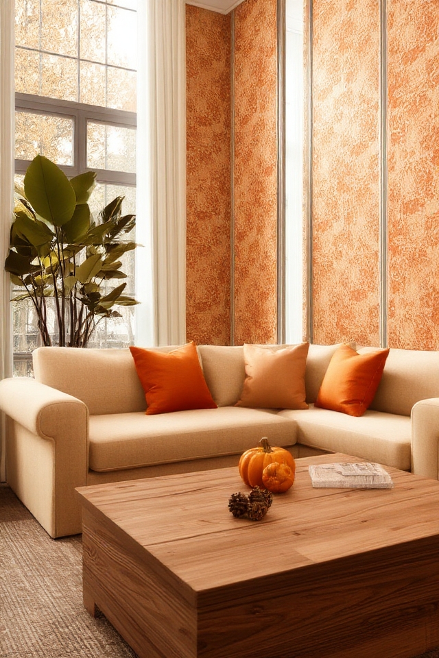 warm autumn inspired wallpaper designs