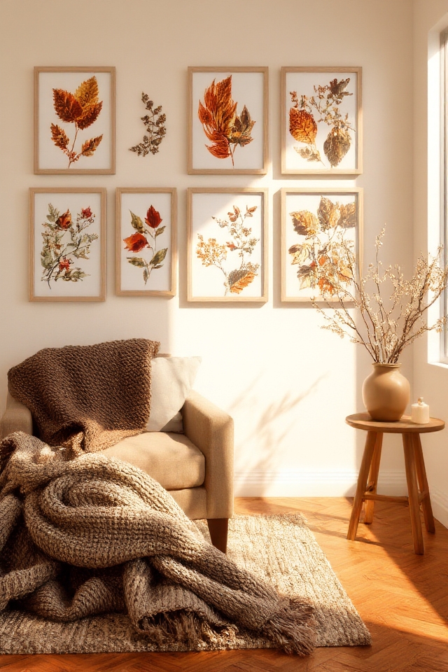 warm botanical fall decor