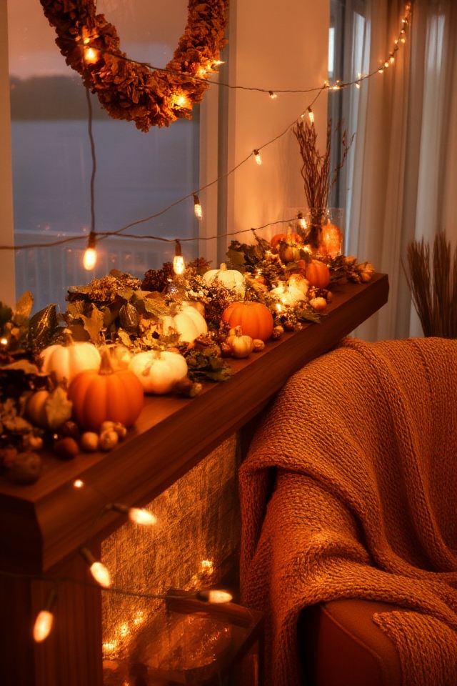 warm charming string lights