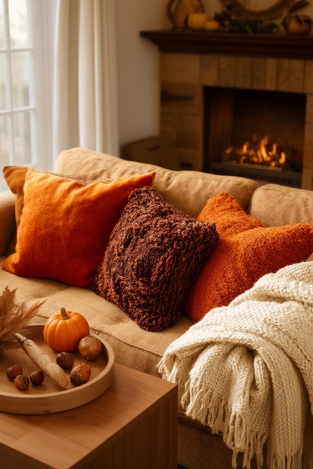 warm earthy fall accents