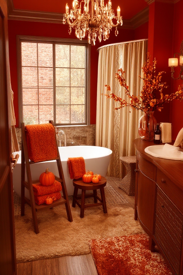 warm hues for cozy bathrooms