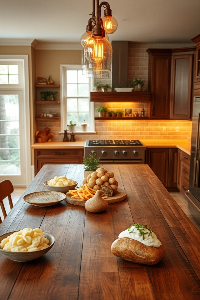 warm lighting enhances ambiance