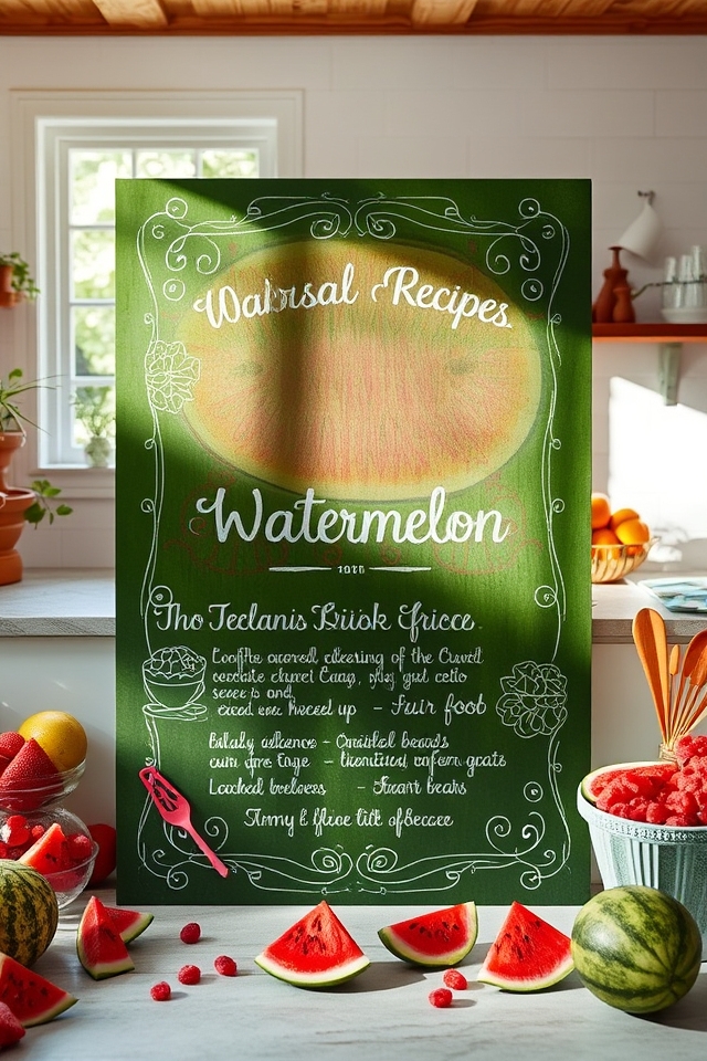 watermelon themed kitchen decor