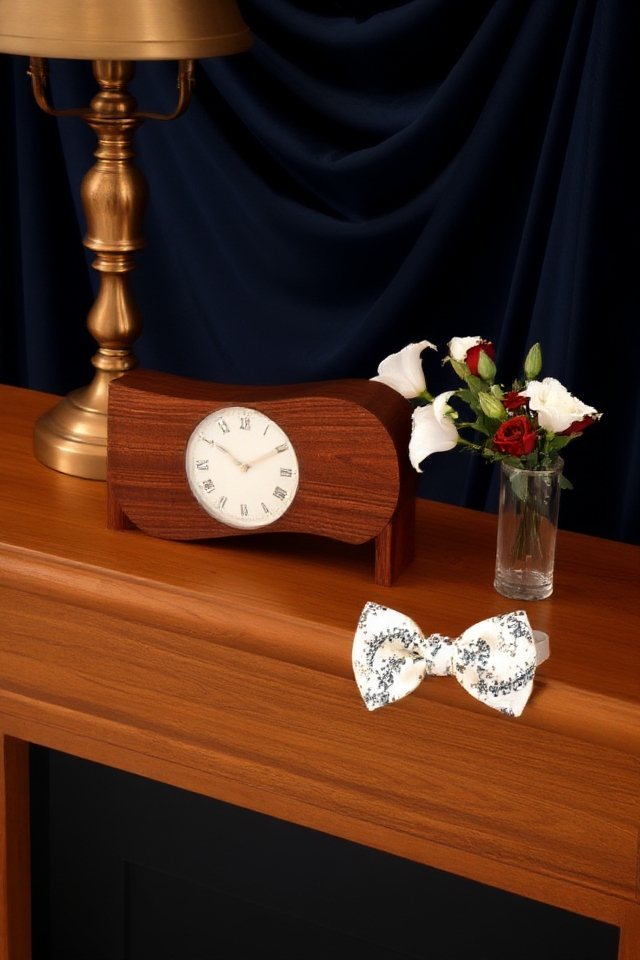 whimsical bow tie clocks