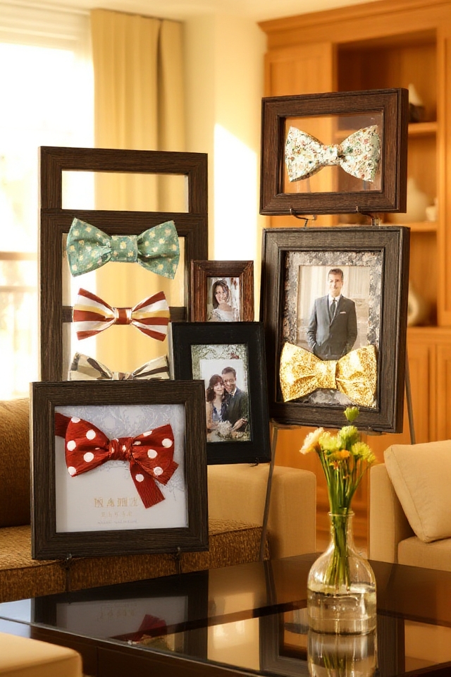 whimsical bow tie frames