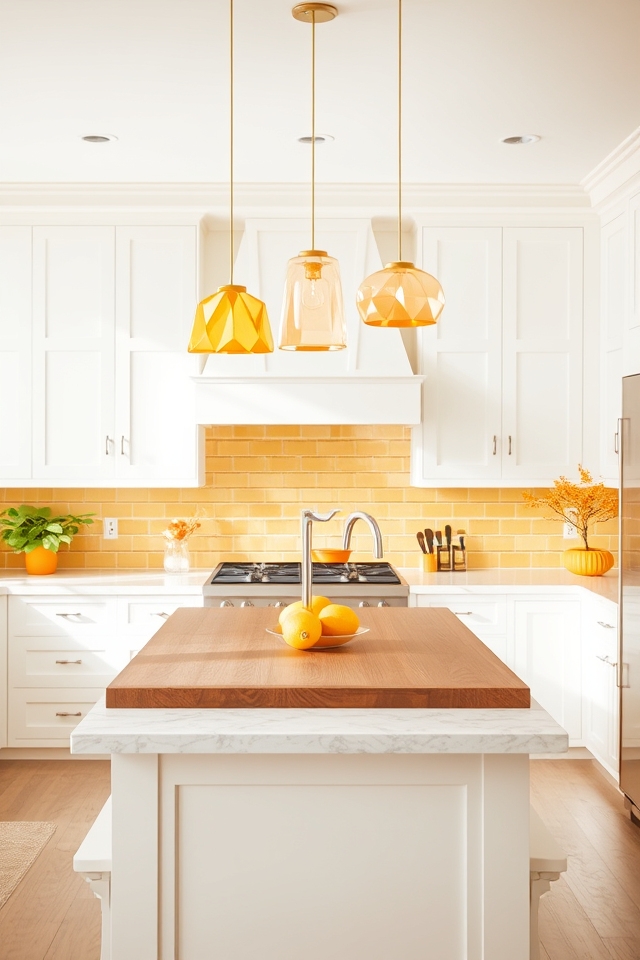 whimsical citrus inspired pendant lighting