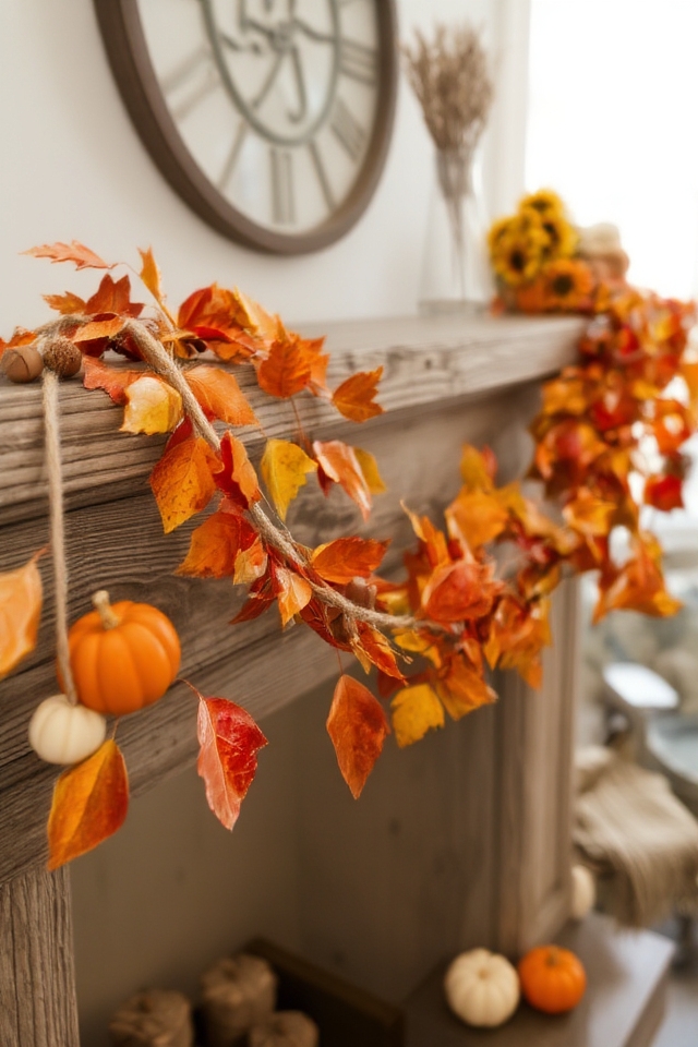 whimsical diy leaf garlands