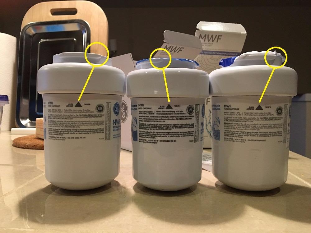 GE MWF Refrigerator Water Filter, Genuine Replacement Filter, Certified to Reduce Lead, Sulfur, and 50+ Other Impurities Customer Review GE MWF Refrigerator Water Filter, Genuine Replacement Filter, Certified to Reduce Lead, Sulfur, and 50+ Other Impurities - Customer Photo 1