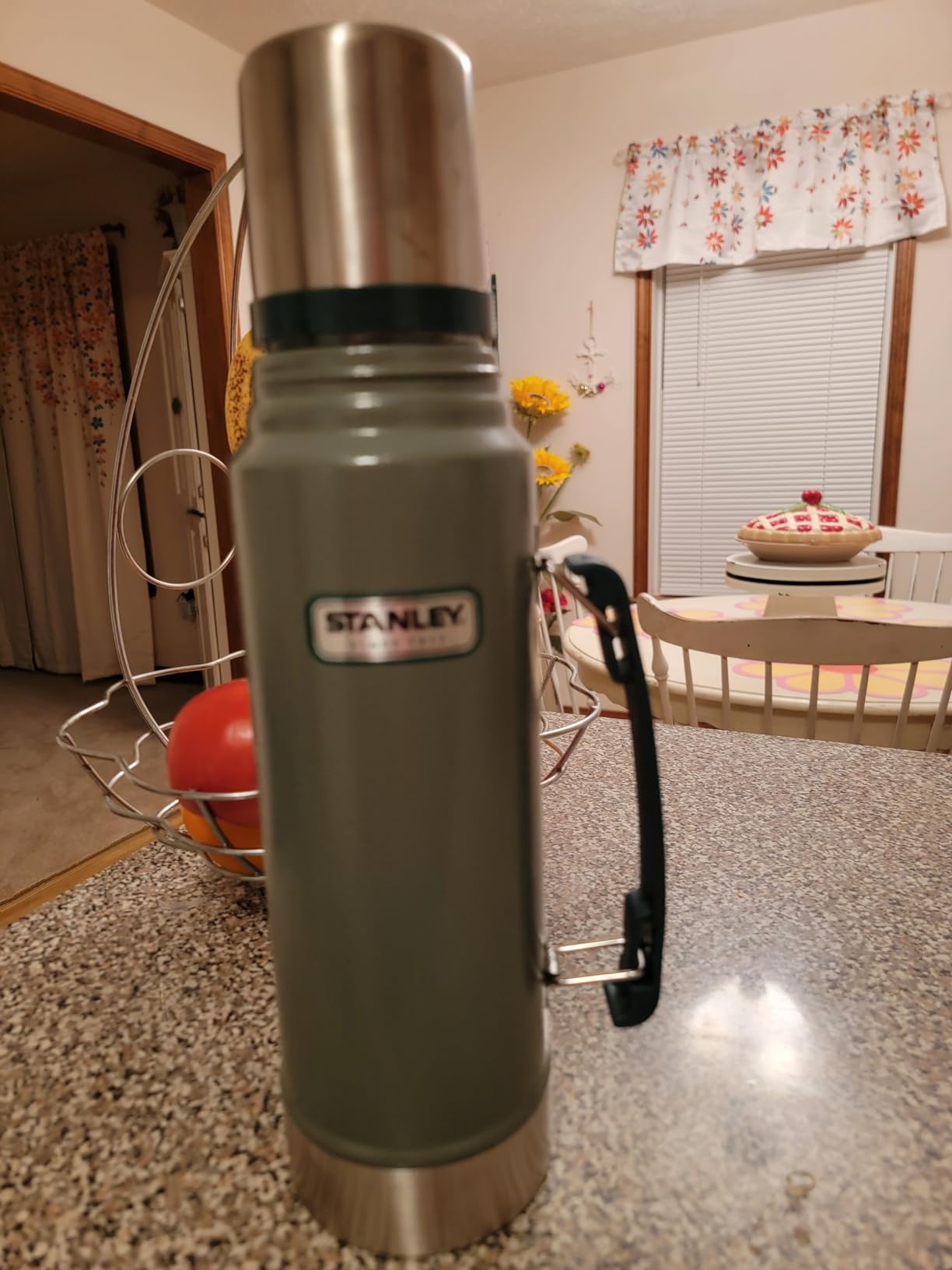 Stanley Heritage Classic Vacuum Bottle with Handle 2.0 qt | Wide Mouth with Leakproof Cup Lid | Keep Drinks Hot or Cold for Travel | Insulated Stainless Steel Thermos | BPA-Free | Hammertone Green Customer Review Stanley Heritage Classic Vacuum Bottle with Handle 2.0 qt | Wide Mouth with Leakproof Cup Lid | Keep Drinks Hot or Cold for Travel | Insulated Stainless Steel Thermos | BPA-Free | Hammertone Green - Customer Photo 1