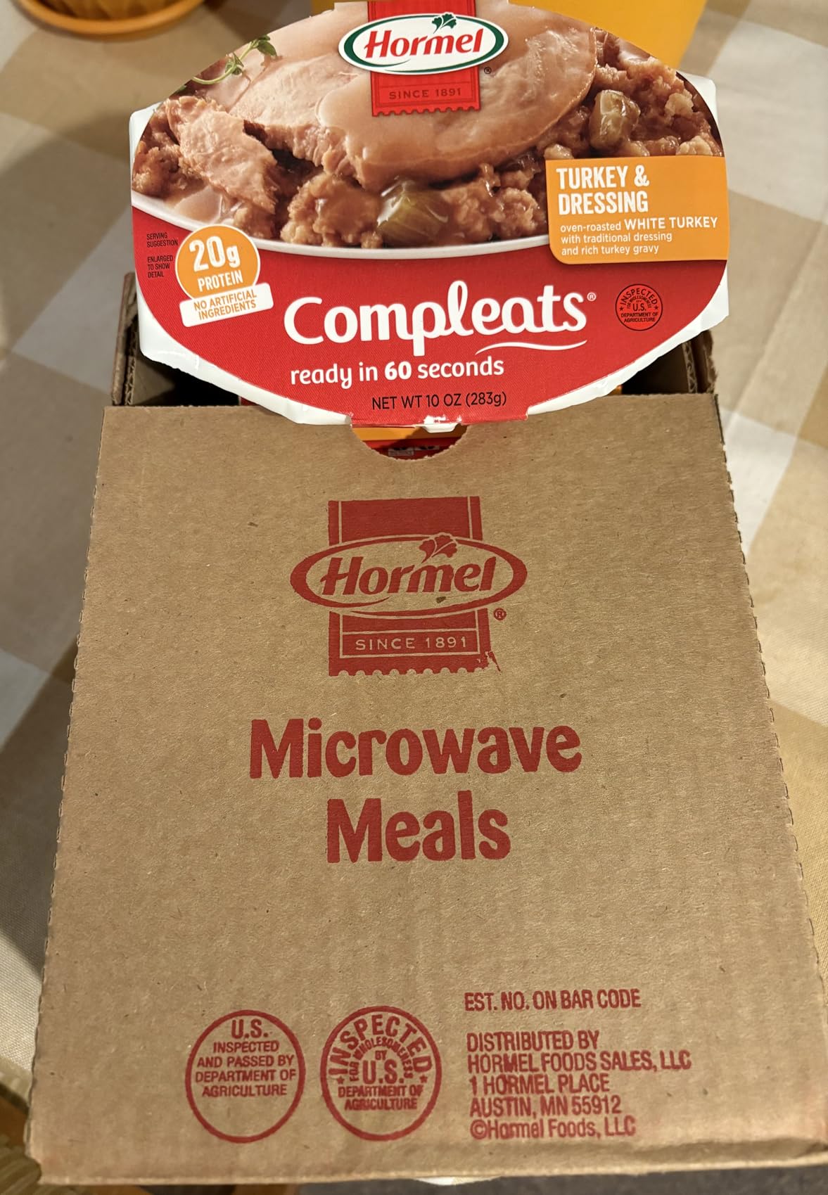 HORMEL COMPLEATS Chicken Breast & Mashed Potatoes With Gravy Microwave Tray, 10 oz (Pack of 6) Customer Review HORMEL COMPLEATS Chicken Breast & Mashed Potatoes With Gravy Microwave Tray, 10 oz (Pack of 6) - Customer Photo 1