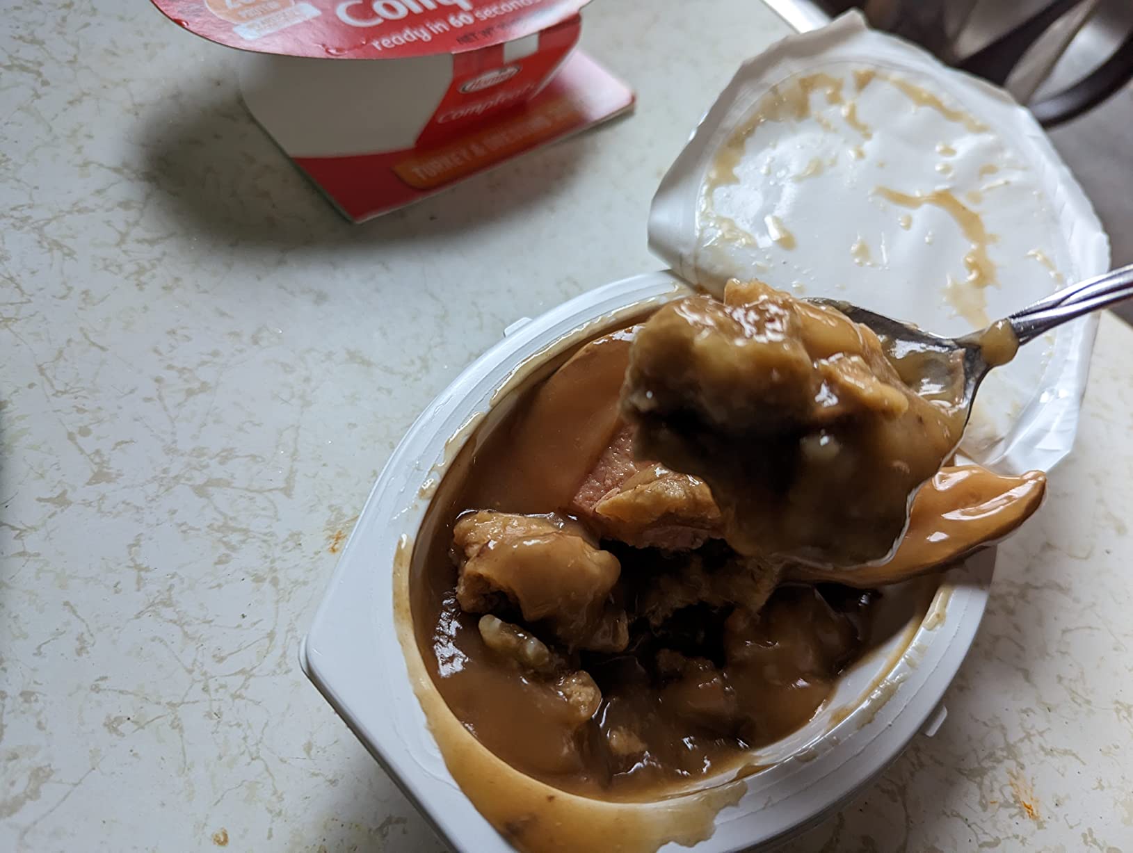 HORMEL COMPLEATS Chicken Breast & Mashed Potatoes With Gravy Microwave Tray, 10 oz (Pack of 6) Customer Review HORMEL COMPLEATS Chicken Breast & Mashed Potatoes With Gravy Microwave Tray, 10 oz (Pack of 6) - Customer Photo 2