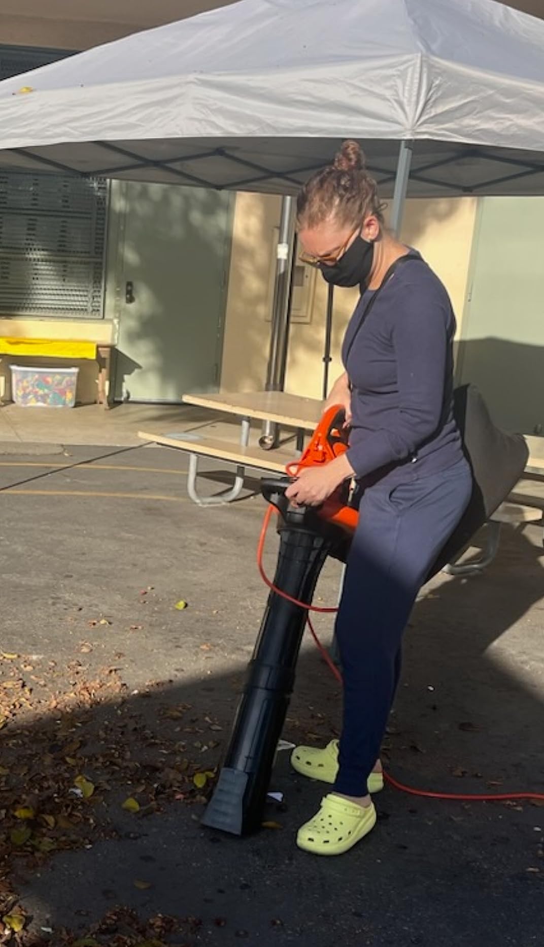 BLACK+DECKER Leaf Blower, Vacuum and Leaf Mulcher 3-in-1, Electric Blowers for lawn Care, 12 Amp, 250 MPH, 400 CFM (BV6000) - Customer Photo 3