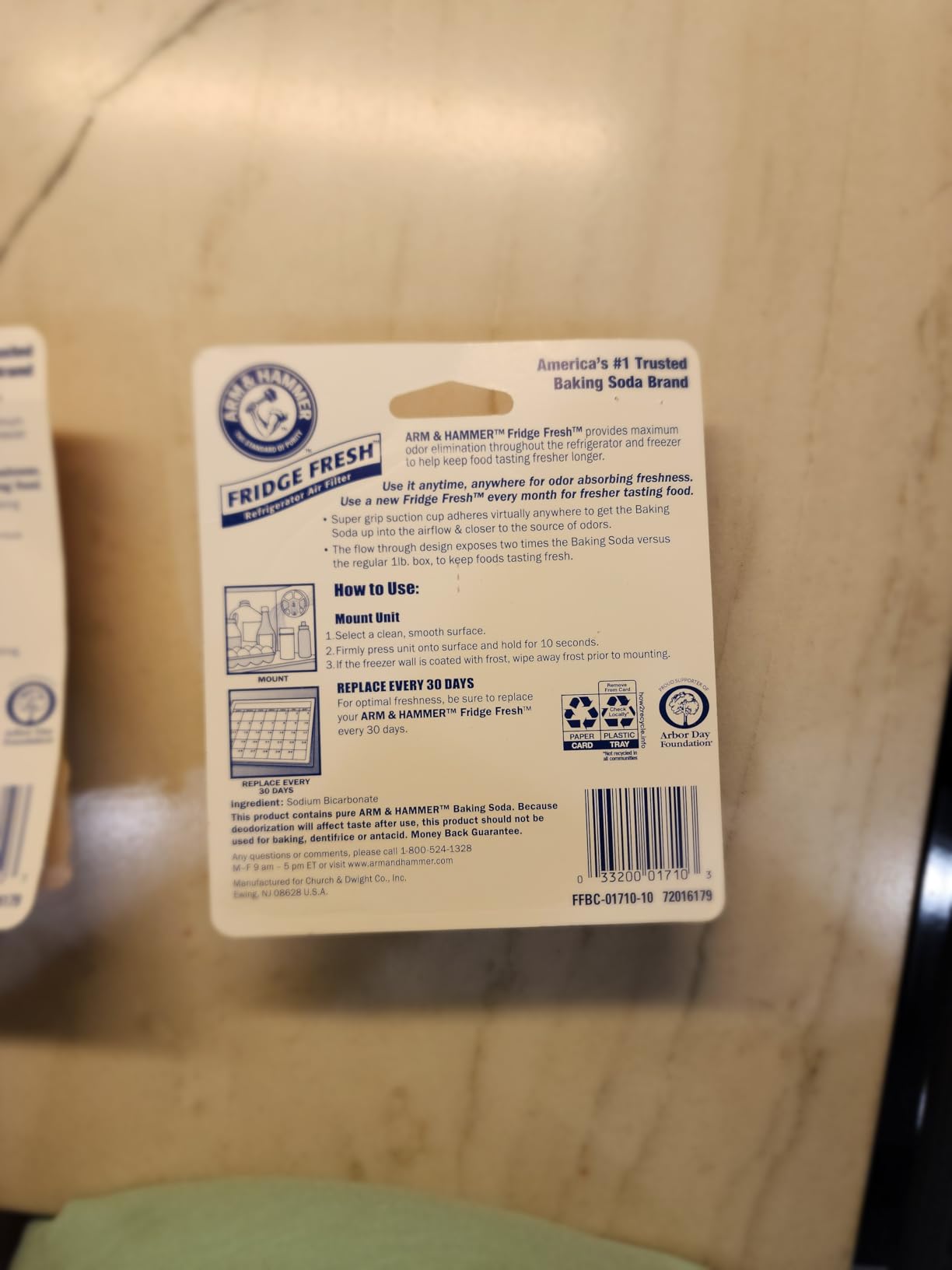 Arm & Hammer Fridge Fresh Refrigerator, 1 Count (Pack of 2) Customer Review Arm & Hammer Fridge Fresh Refrigerator, 1 Count (Pack of 2) - Customer Photo 1