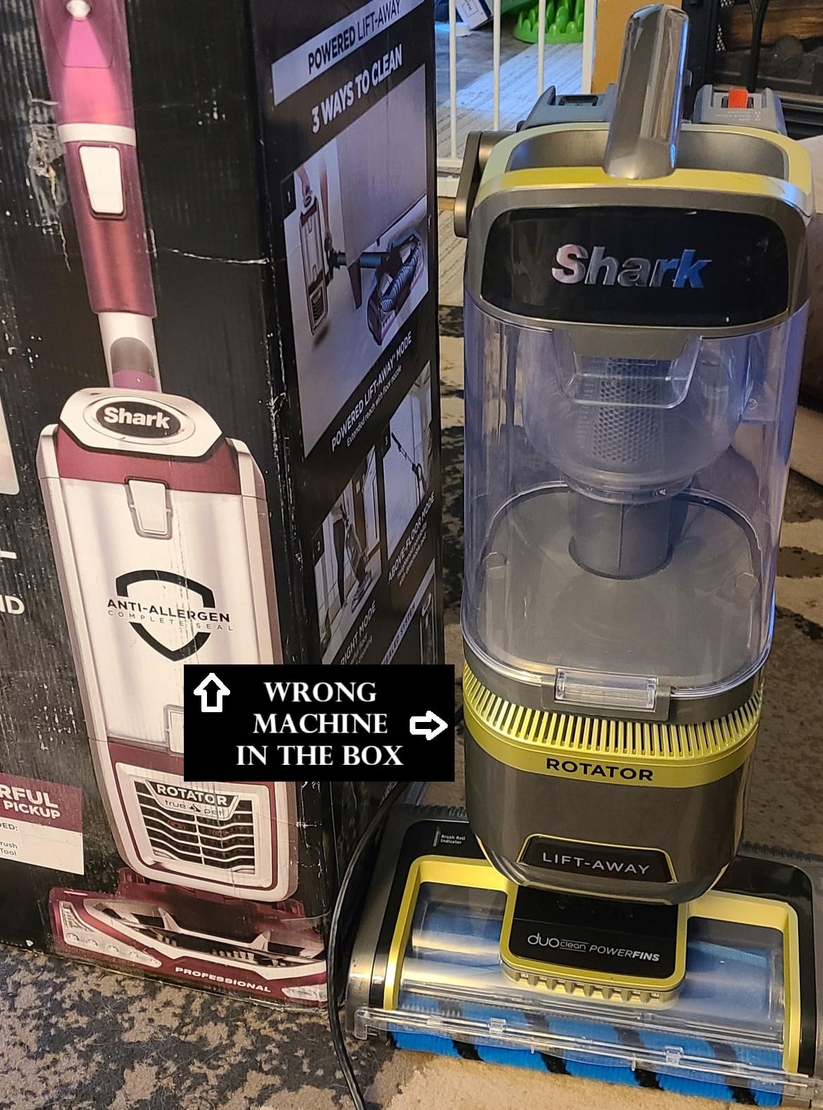 Shark NV752 Rotator Powered Lift-Away TruePet Upright Vacuum with HEPA Filter, Large Dust Cup Capacity, LED Headlights, Upholstery Tool, Perfect Pet Power Brush & Crevice Tool, Bordeaux Customer Review Shark NV752 Rotator Powered Lift-Away TruePet Upright Vacuum with HEPA Filter, Large Dust Cup Capacity, LED Headlights, Upholstery Tool, Perfect Pet Power Brush & Crevice Tool, Bordeaux - Customer Photo 1