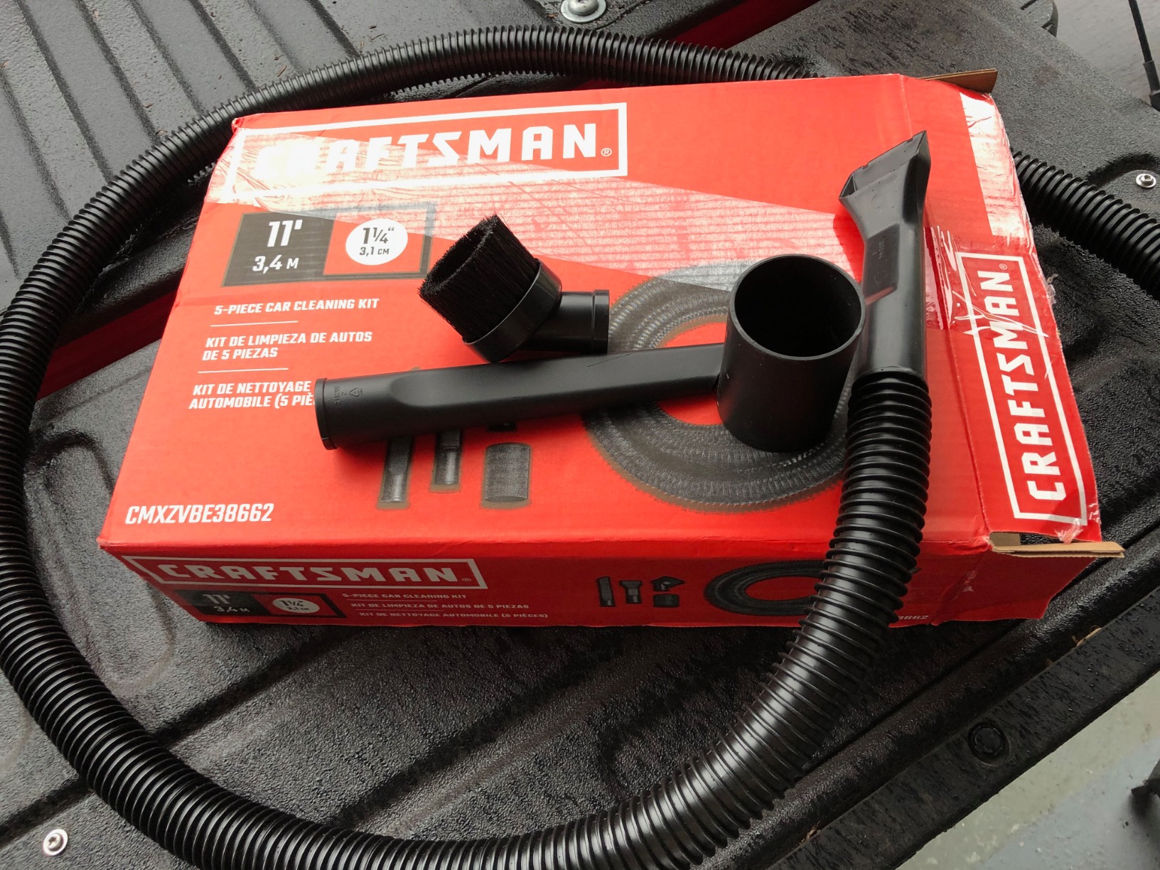 CRAFTSMAN CMXZVBE38668 1-1/4 in. 6-Piece Micro-Cleaning Wet/Dry Shop Vac Attachment Kit, Industrial-Grade Shop Vacuum Accessories for Intricate and Detail Cleaning, Fits 1-1/4 in. Hose Diameter - Customer Photo 1