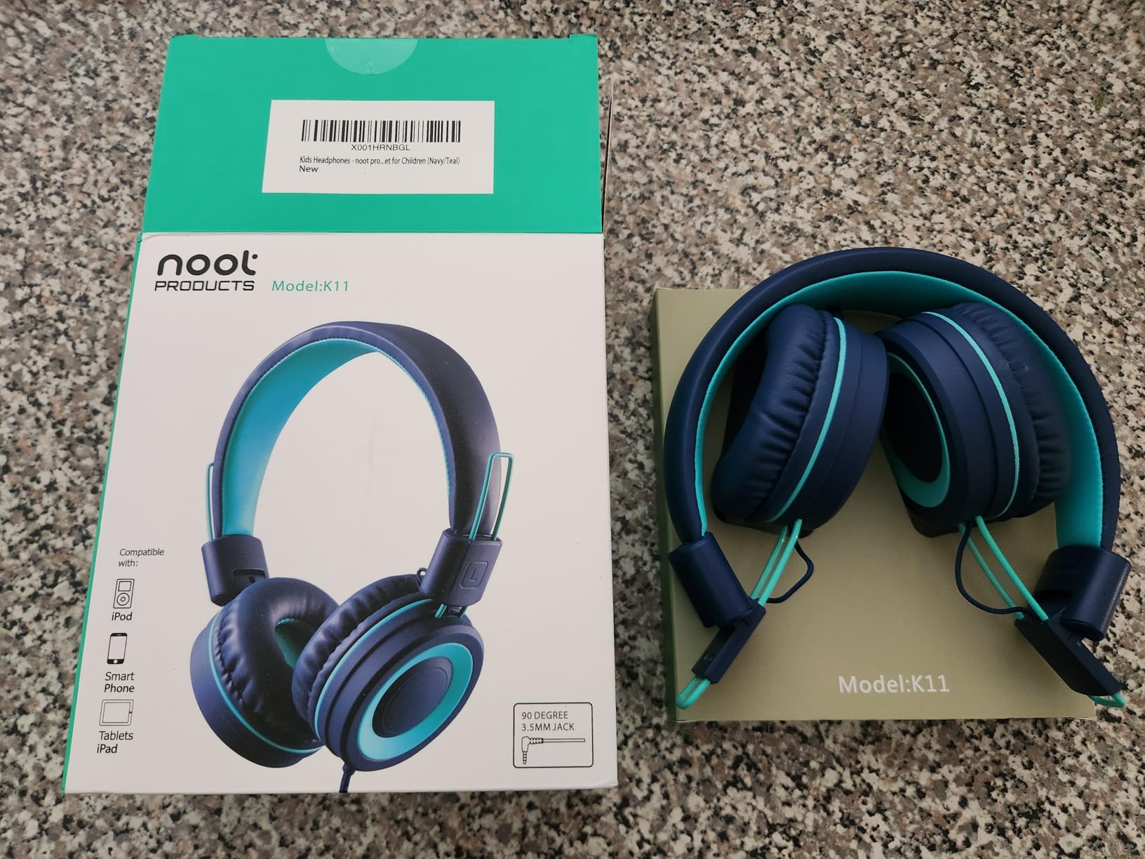 noot products K11 Kids Headphones with Microphone & Sharing Jack - Customer Photo 1