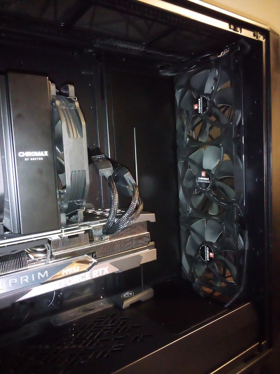 Noctua NF-A14 PWM chromax.Black.swap, Premium Quiet Fan, 4-Pin (140mm, Black) Customer Review Noctua NF-A14 PWM chromax.Black.swap, Premium Quiet Fan, 4-Pin (140mm, Black) - Customer Photo 1