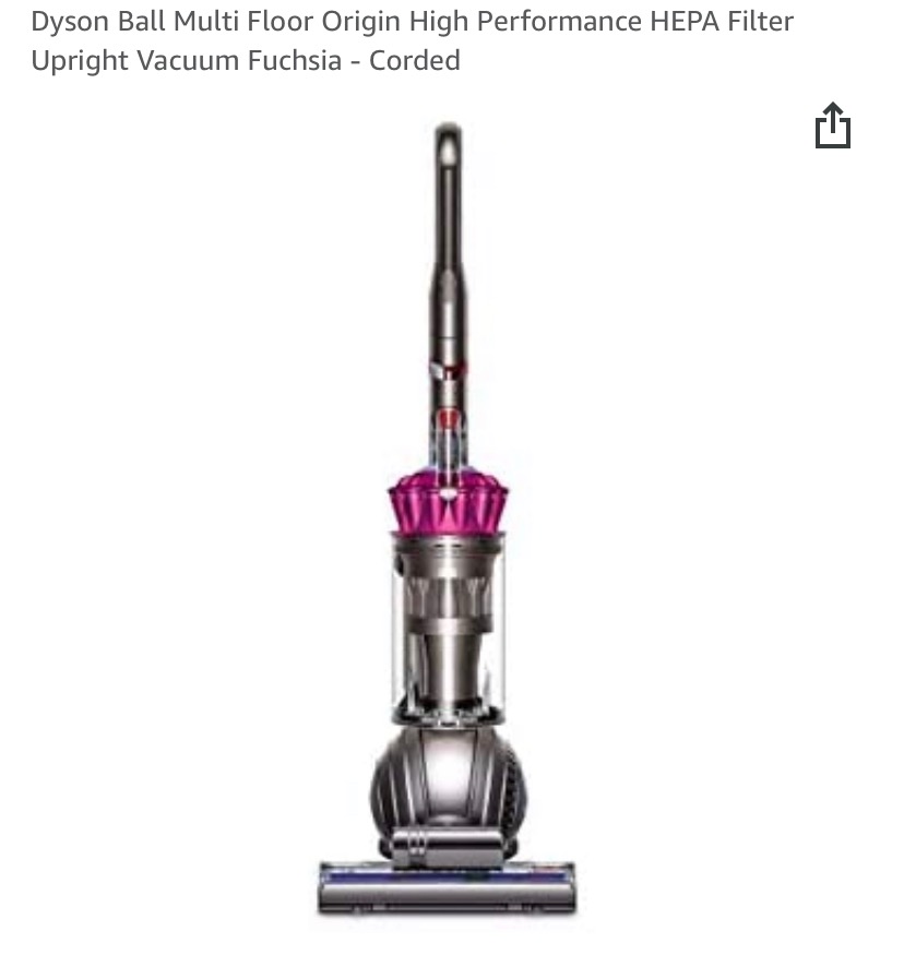 Dyson Ball Animal 2 Upright Corded Vacuum Cleaner: HEPA Filter, Height Adjustment, Self-Adjusting Cleaner Head, Telescopic Handle, Rotating Brushes, Fuchsia Customer Review Dyson Ball Animal 2 Upright Corded Vacuum Cleaner: HEPA Filter, Height Adjustment, Self-Adjusting Cleaner Head, Telescopic Handle, Rotating Brushes, Fuchsia - Customer Photo 1