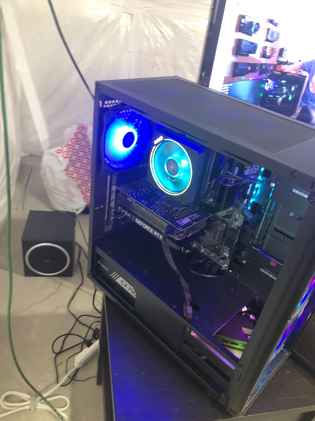 AMD Wraith Prism LED RGB Cooler Fan from Ryzen 7 2700X Processor AM4/AM2/AM3/AM3+ 4-Pin Connector Copper Base/Alum Heat Sink, compatible with Desktop - Customer Photo 1