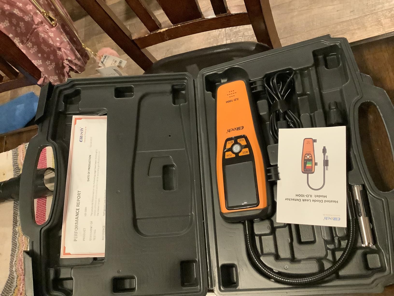 Elitech HVAC Refrigerant Leak Detector Heated Diode Sensor Halogen Freon Sniffer, Air Conditioning Detection, R22 R410A R134A R1234YF CFCs HCFCs HFCs, ILD-100H Customer Review Elitech HVAC Refrigerant Leak Detector Heated Diode Sensor Halogen Freon Sniffer, Air Conditioning Detection, R22 R410A R134A R1234YF CFCs HCFCs HFCs, ILD-100H - Customer Photo 1