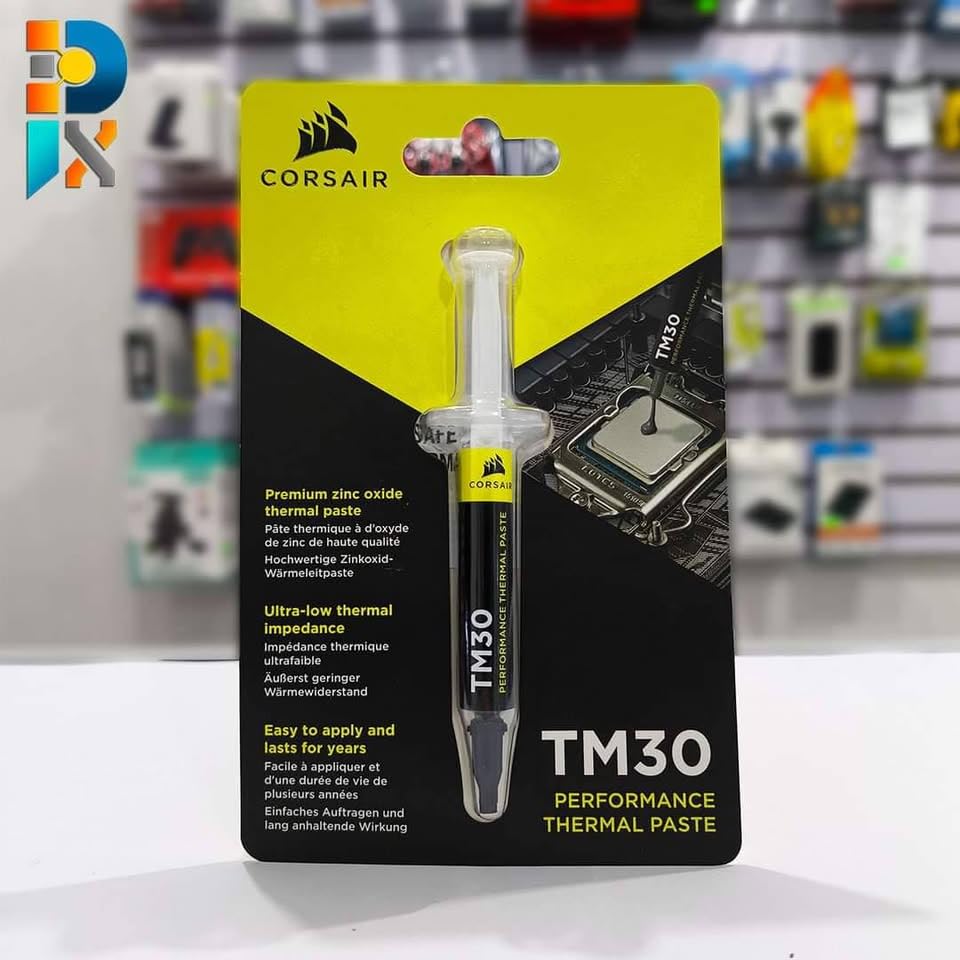 Corsair TM30 Performance Thermal Paste | Ultra-Low Thermal Impedance CPU/GPU | 3 Grams|w/applicator, silver for Desktop Customer Review Corsair TM30 Performance Thermal Paste | Ultra-Low Thermal Impedance CPU/GPU | 3 Grams|w/applicator, silver for Desktop - Customer Photo 2