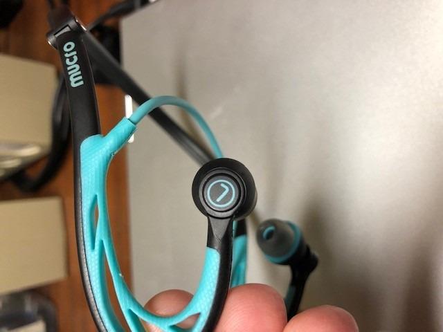 Sports Headphones Wired Over Ear Behind The Neck Headphones Running Earphones Wrap Around in-Ear Stereo Earbuds with Microphone for Jogging Gym Workout - Customer Photo 1