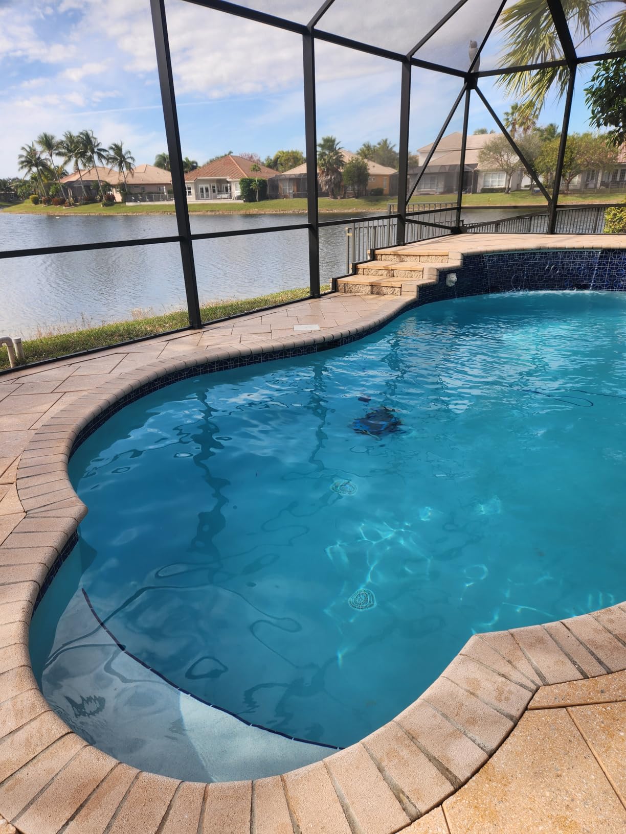 Dolphin Cayman Automatic Robotic Pool Cleaner (2025 Model) — Programmable Weekly Timer, Wall Climbing, Massive Top-Load Filter Bin, HyperBrush — for In-Ground & Above Ground Swimming Pools up to 33FT Customer Review Dolphin Cayman Automatic Robotic Pool Cleaner (2025 Model) — Programmable Weekly Timer, Wall Climbing, Massive Top-Load Filter Bin, HyperBrush — for In-Ground & Above Ground Swimming Pools up to 33FT - Customer Photo 2