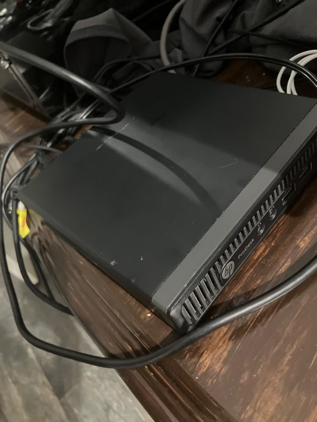 HP ProDesk 600 G1 Mini Business Desktop PC, Intel Core Quad i5 4590T up to 3.0GHz, 8GB DDR3, 500GB, WiFi, BT, VGA, DP, Windows 10 64 Bit-Multi-Language Supports English/Spanish/French(Renewed) - Customer Photo 1