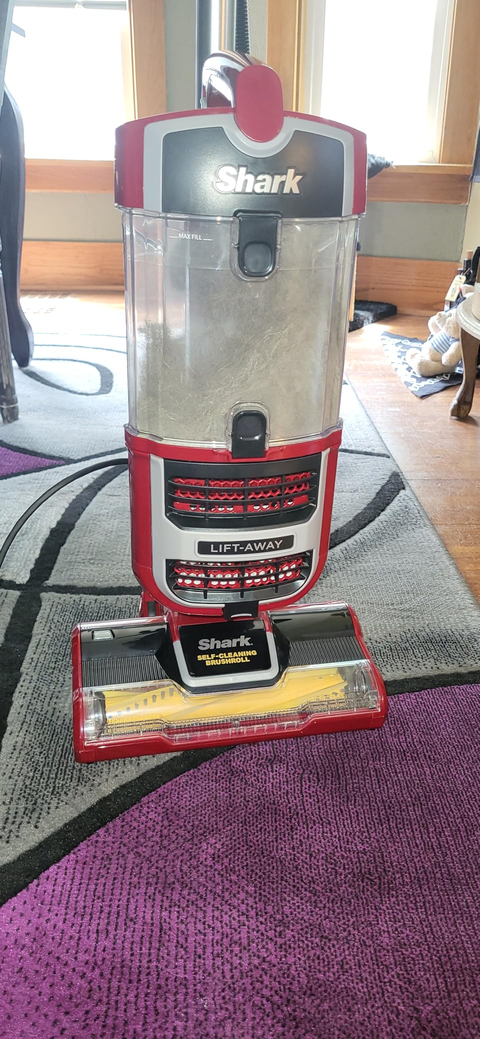 Shark NV151 Navigator Swivel Pro Complete Upright Vacuum with HEPA Filtration, Swivel Steering, Pet Power Brush, Crevice Tool & Upholstery Tool, for Pet Hair & Multi-Surface Cleaning, Navy Customer Review Shark NV151 Navigator Swivel Pro Complete Upright Vacuum with HEPA Filtration, Swivel Steering, Pet Power Brush, Crevice Tool & Upholstery Tool, for Pet Hair & Multi-Surface Cleaning, Navy - Customer Photo 2