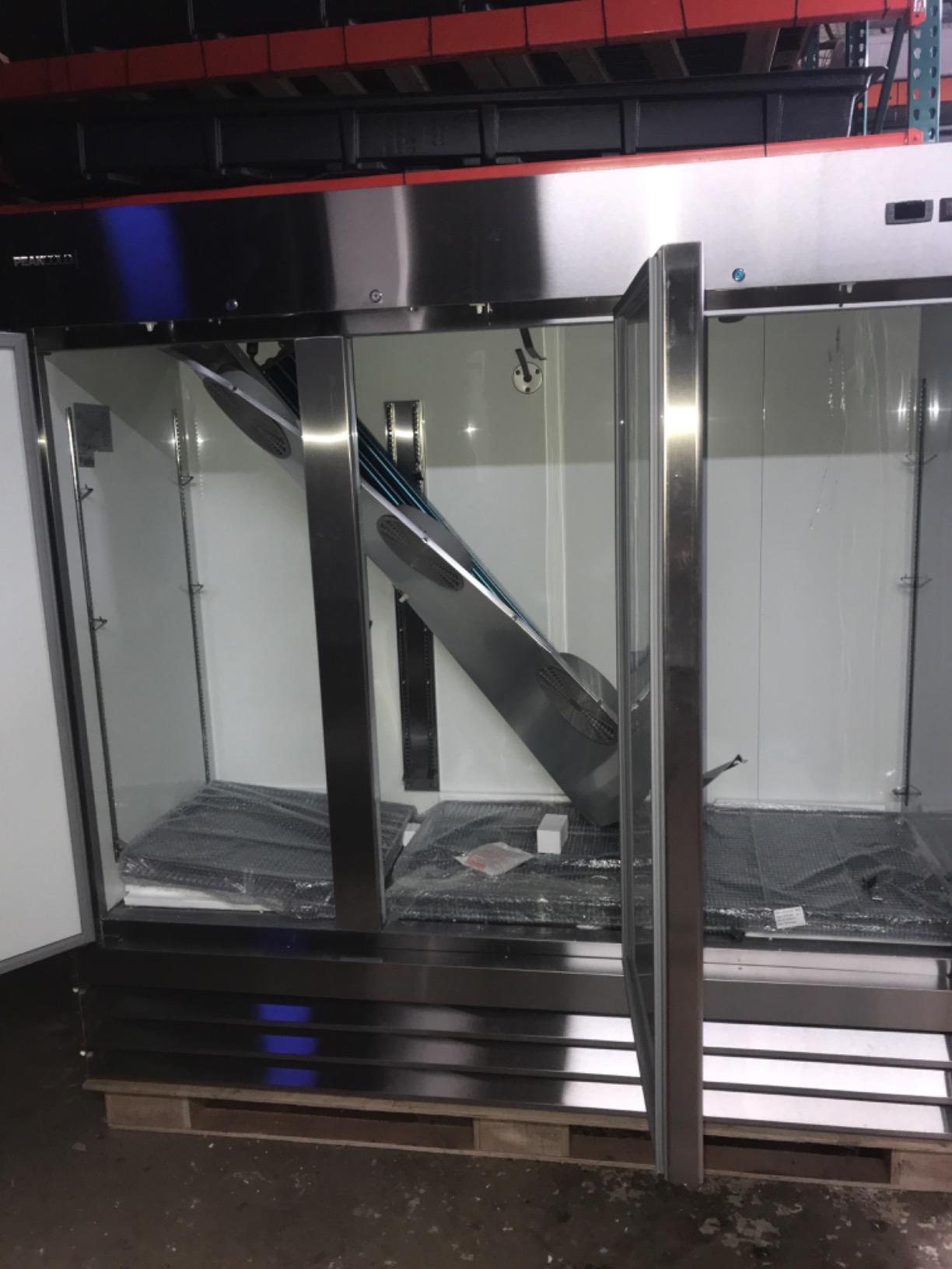 Commercial Reach-In Refrigerator, 2 Door Commercial Refrigerator, Stainless Steel, White Interior; 47 Cubic Ft, 54 Wide - Customer Photo 1