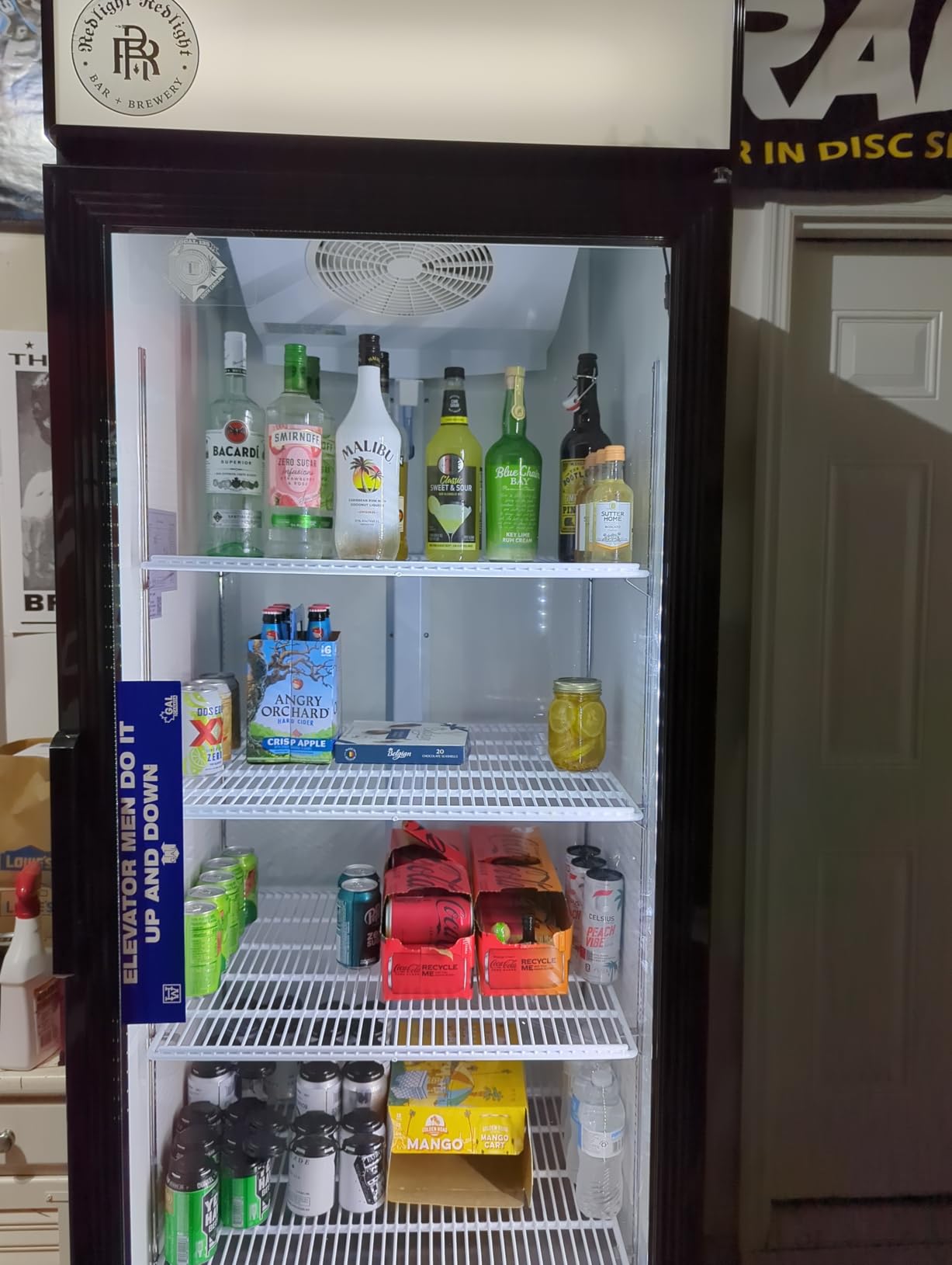 Sliding Door Upright Commercial Display Cooler - Large Capacity Glass Door Merchandiser Cooler; 45 CU Ft. - Customer Photo 1