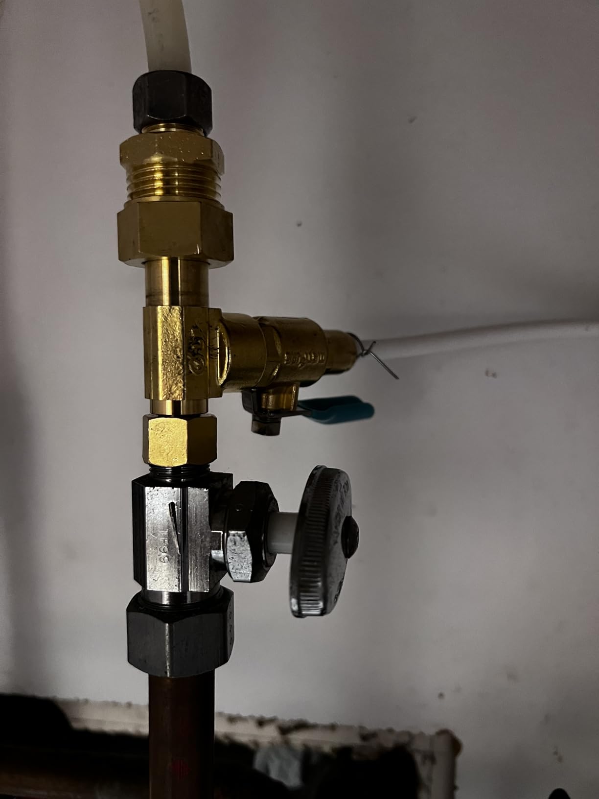 Ice Maker Fridge Quick Installation Kit with 25' Feet Tubing for Drinking Water Appliance Water Line, Solid Brass Stop Tee and Valve, 1/4