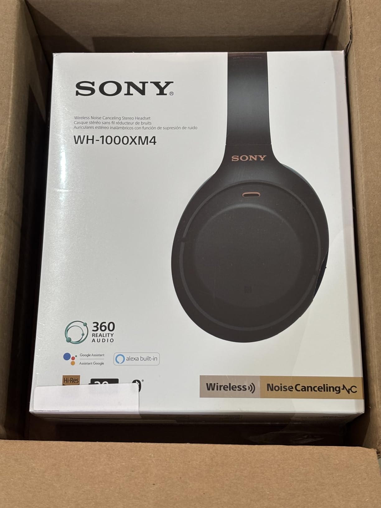 Sony WH-1000XM4 Wireless Premium Noise Canceling Overhead Headphones with Mic for Phone-Call and Alexa Voice Control, Silver WH1000XM4 Customer Review Sony WH-1000XM4 Wireless Premium Noise Canceling Overhead Headphones with Mic for Phone-Call and Alexa Voice Control, Silver WH1000XM4 - Customer Photo 1