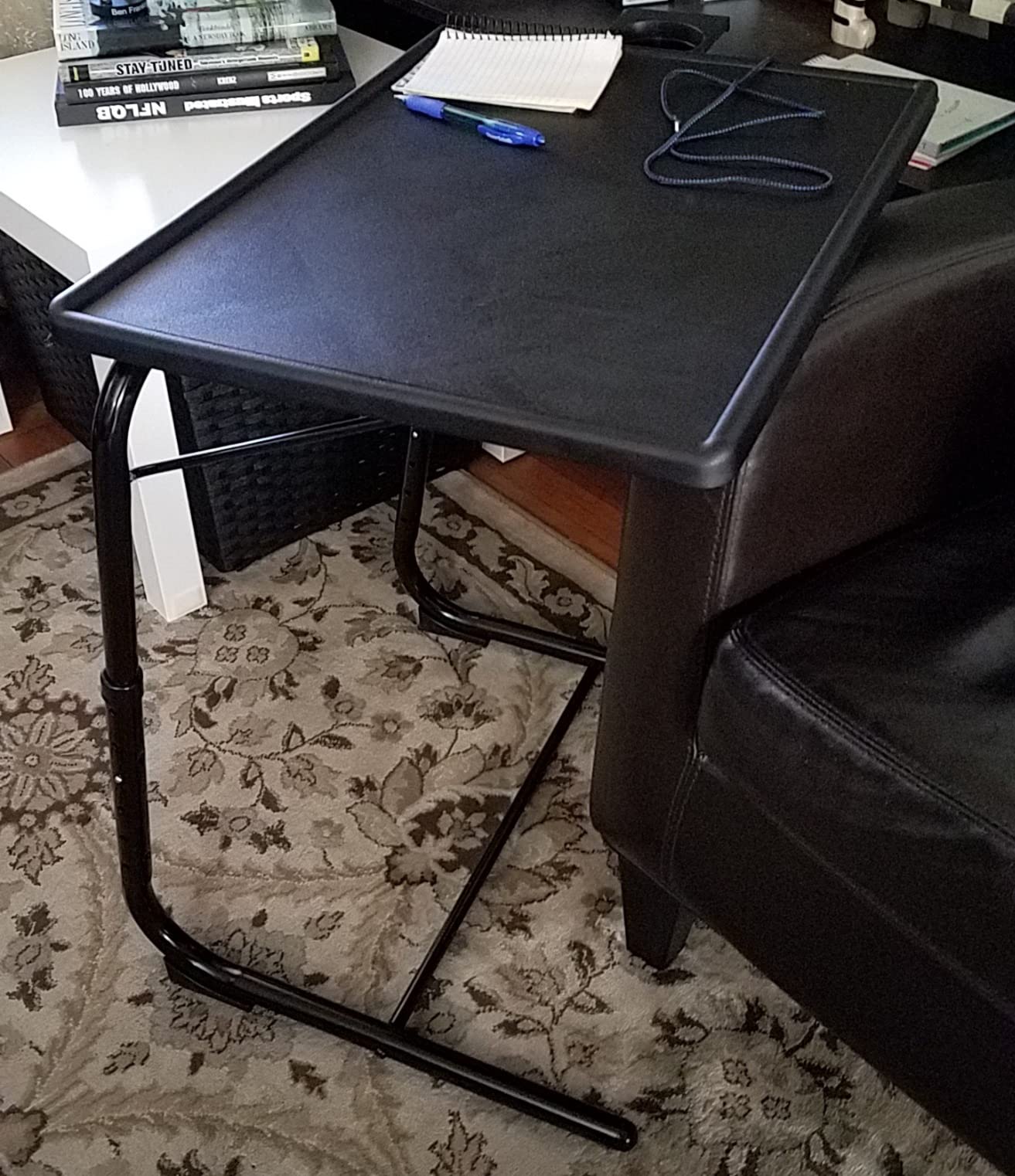 LORYERGO TV Tray - TV Table, Folding Table Trays, w/6 Height & 3 Tilt Angle, TV Tray Table w/Cup Holder, Dinner Tray for Eating on Couch, Laptop, Bed & Couch Customer Review LORYERGO TV Tray - TV Table, Folding Table Trays, w/6 Height & 3 Tilt Angle, TV Tray Table w/Cup Holder, Dinner Tray for Eating on Couch, Laptop, Bed & Couch - Customer Photo 1
