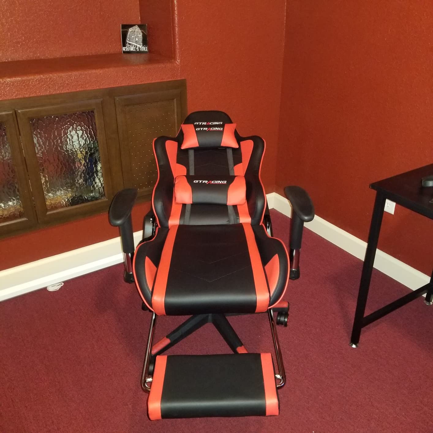 Gaming Chair with Footrest Speakers Video Game Chair Bluetooth Music Heavy Duty Ergonomic Computer Office Desk Chair Customer Review Gaming Chair with Footrest Speakers Video Game Chair Bluetooth Music Heavy Duty Ergonomic Computer Office Desk Chair - Customer Photo 2