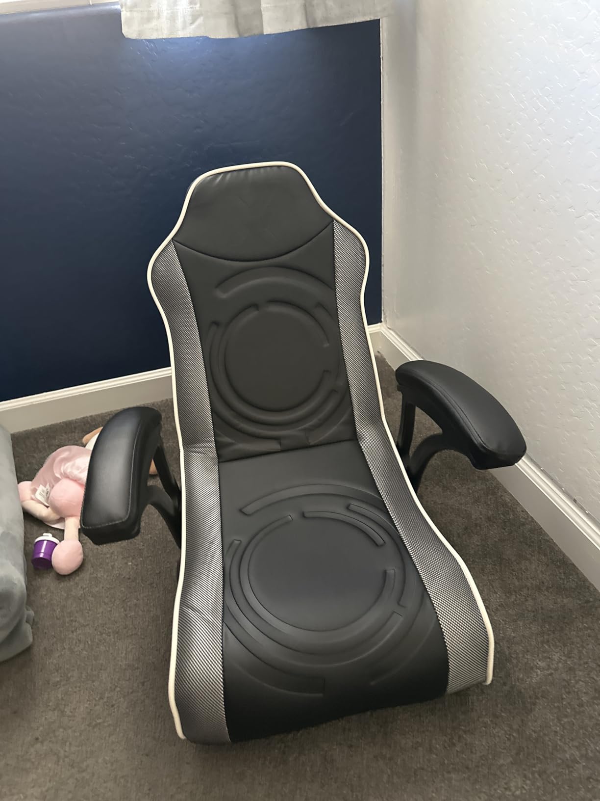 Video Gaming Floor Rocker Chair, Built-in Audio, Back to School, Foldable, for Gamers, Bedroom, or Game Room for Boys, Girls, Teens 5-17 Customer Review Video Gaming Floor Rocker Chair, Built-in Audio, Back to School, Foldable, for Gamers, Bedroom, or Game Room for Boys, Girls, Teens 5-17 - Customer Photo 1