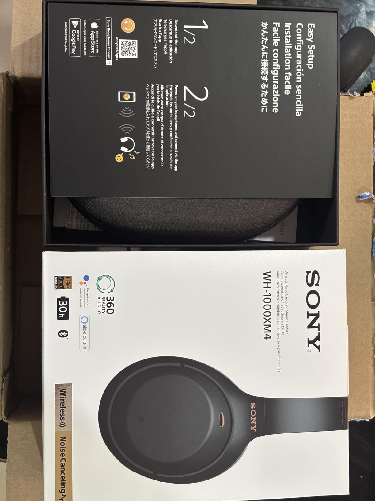 Sony WH-1000XM4 Wireless Premium Noise Canceling Overhead Headphones with Mic for Phone-Call and Alexa Voice Control, Midnight Blue WH1000XM4 Customer Review Sony WH-1000XM4 Wireless Premium Noise Canceling Overhead Headphones with Mic for Phone-Call and Alexa Voice Control, Midnight Blue WH1000XM4 - Customer Photo 2