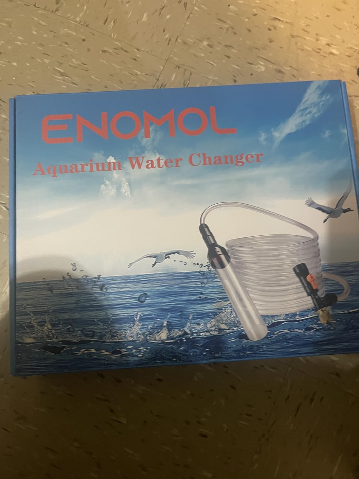 Gravel Vacuum for Aquarium Water Changer Fish Tank Cleaning Tools,Siphon Universal Quick Pump Aquarium Water Changing (30ft) - Customer Photo 1