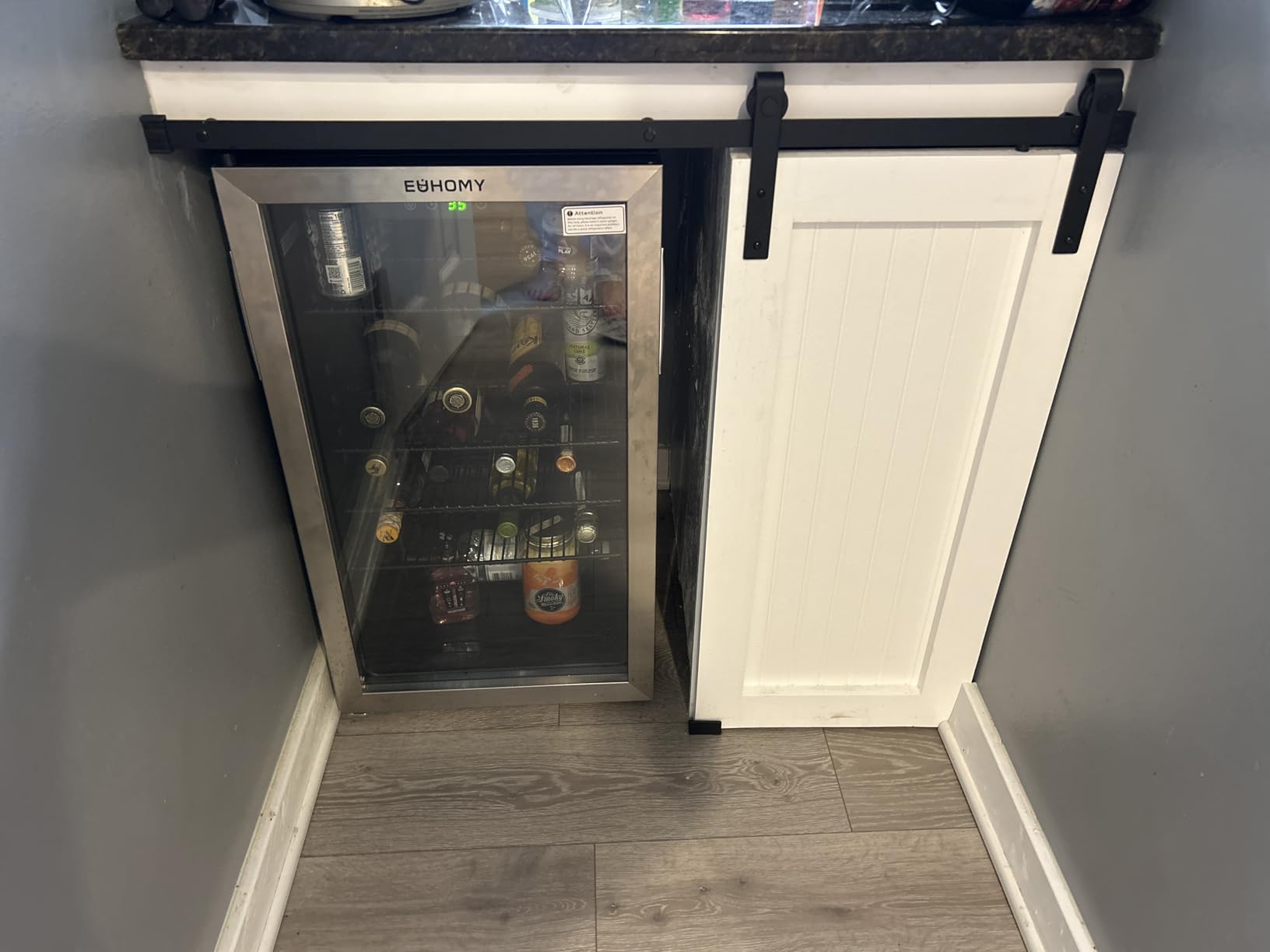 EUHOMY Beverage Refrigerator and Cooler, 128 Can Mini fridge with Glass Door Customer Review EUHOMY Beverage Refrigerator and Cooler, 128 Can Mini fridge with Glass Door - Customer Photo 1
