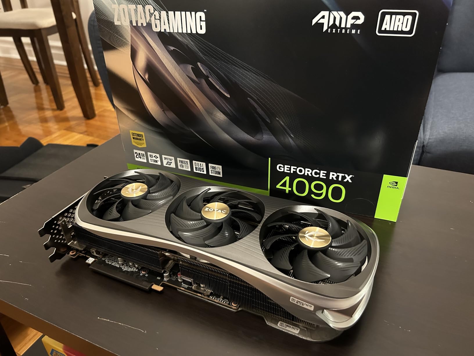 ZOTAC Gaming GeForce RTX 4090 AMP Extreme AIRO 24GB GDDR6X Customer Review ZOTAC Gaming GeForce RTX 4090 AMP Extreme AIRO 24GB GDDR6X - Customer Photo 2