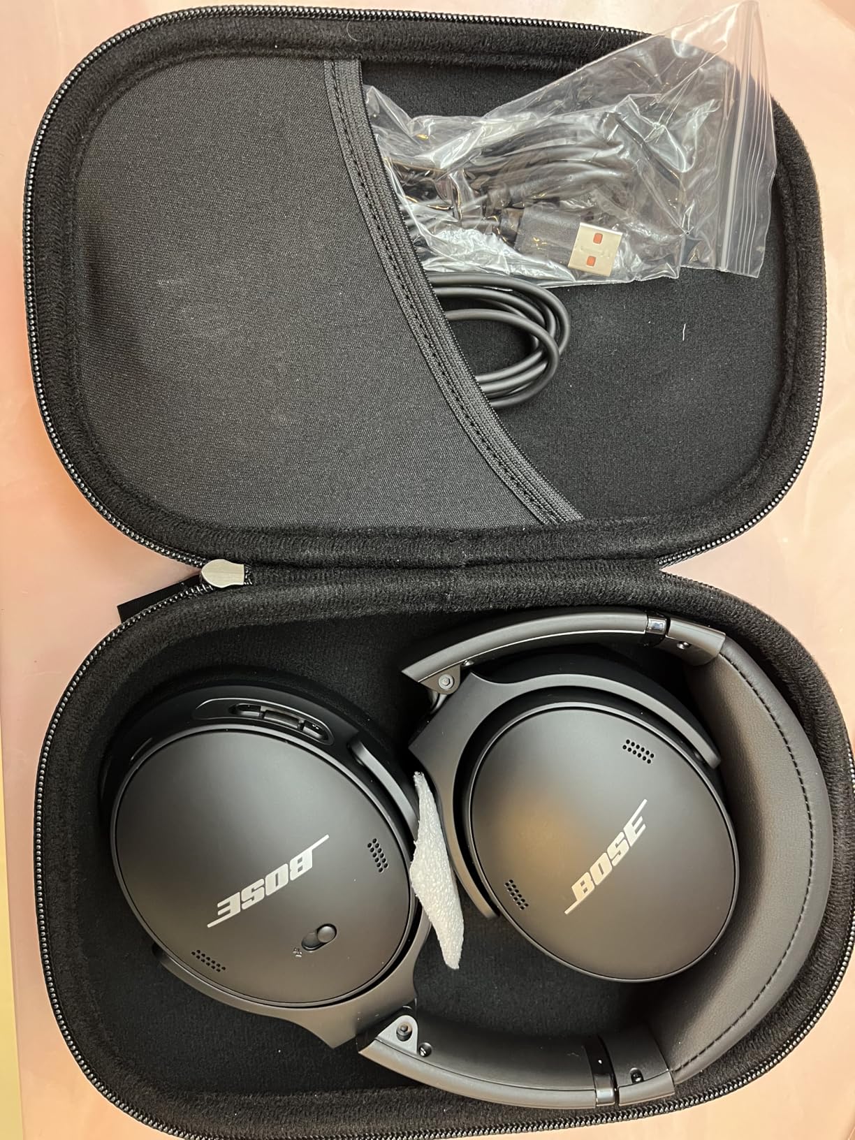 Bose QuietComfort 45 Bluetooth Wireless Noise Cancelling Headphones - Triple Black (Renewed) - Customer Photo 2