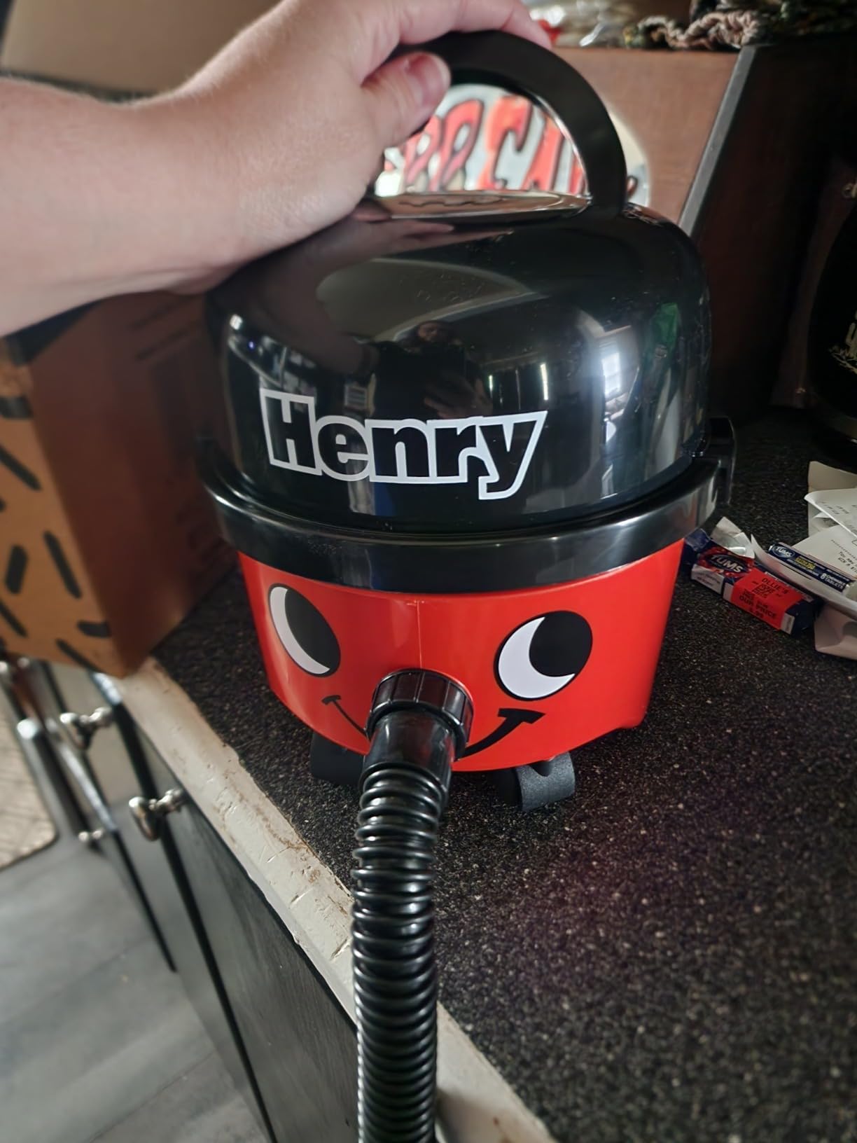 Casdon Henry & Hetty Toys - Henry Vacuum Cleaner - Red Vacuum Cleaning Toy with Real Function & Nozzle Accessories - Kids Cleaning Set - For Children Aged 3+ Customer Review Casdon Henry & Hetty Toys - Henry Vacuum Cleaner - Red Vacuum Cleaning Toy with Real Function & Nozzle Accessories - Kids Cleaning Set - For Children Aged 3+ - Customer Photo 2